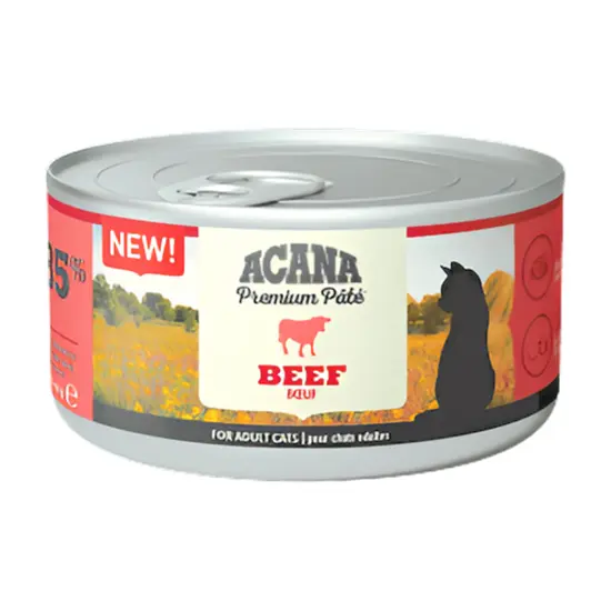 Acana cat premium paté beef 85 gram SALE! T.H.T. 05-03-2024