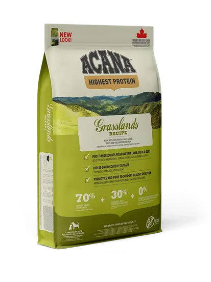 Acana dog highest proteïn grasslands 11,4 kg Hondenvoer - afbeelding 1