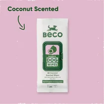 Becopets beco Bamboo dog wipes coconut scented 80 stuks - afbeelding 1