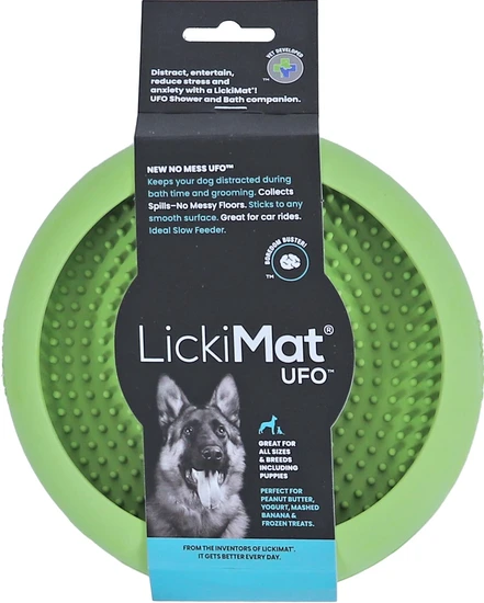 Lickimat hond UFO groen 18 cm
