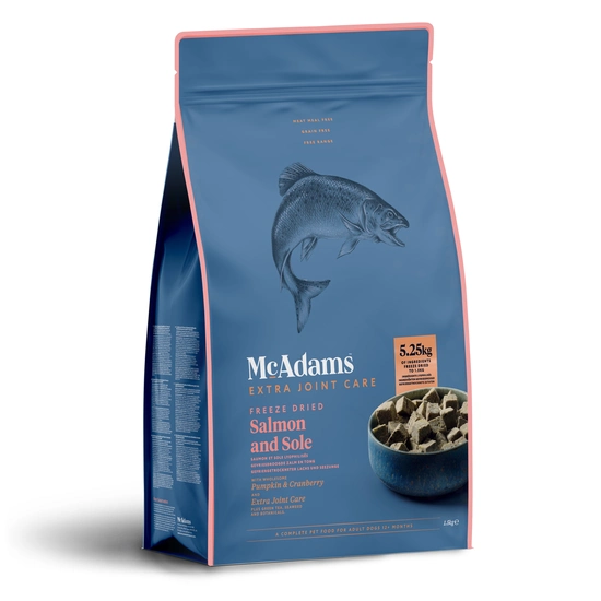 McAdams hond freeze dried salmon and sole 1,5 kg