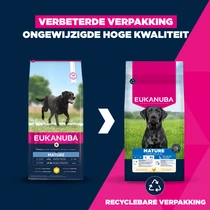 15KG Eukanuba dog mature large breed kip Hondenvoer - afbeelding 6