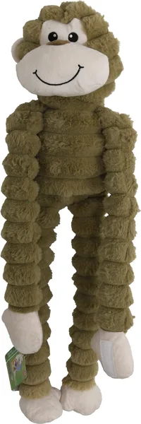 Aap corduroy met piep hondenspeelgoed 90 cm - afbeelding 1
