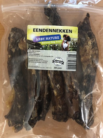 Abby Nature 100% puur eendennekken gedroogd 200 gram - afbeelding 1