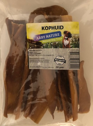 Abby Nature 100% puur runderkophuid gedroogd 200 gram - afbeelding 1