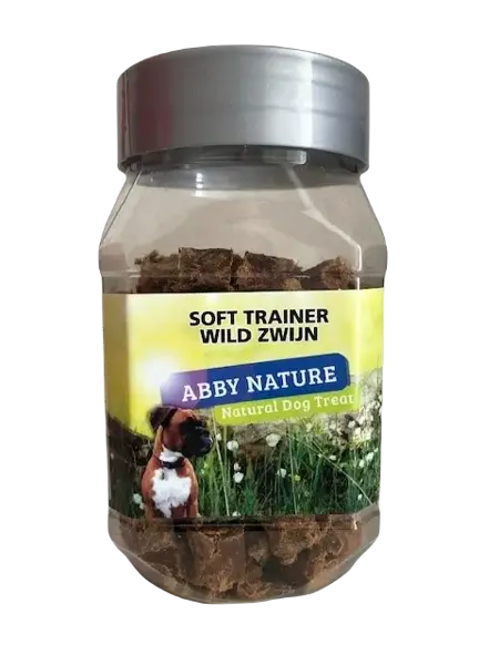 Abby Nature 100% puur soft trainer wild zwijn 150 gram - afbeelding 1