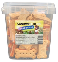 Abby Nature sandwich kluif hondenkoekje 1050 gram - afbeelding 1