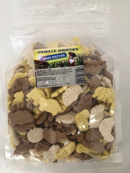Abby Nature vanille-diertjes 1 kg - afbeelding 1