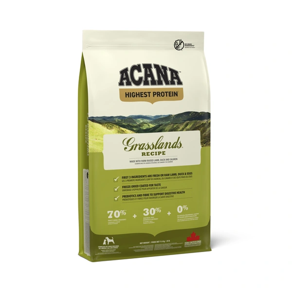 Acana dog highest proteïn grasslands 11,4 kg Hondenvoer - afbeelding 1