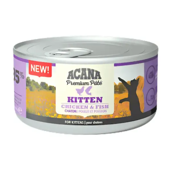 Acana kitten premium paté chicken & fish 85 gram SALE!