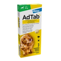 AdTab kauwtablet tegen vlooien en teken voor honden van 11 tot 22 kg