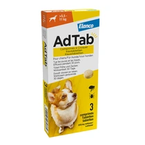AdTab kauwtablet tegen vlooien en teken voor honden van 5,5 tot 11 kg