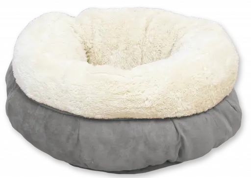 AFP lambswool donut bed grey 45x45x25 Kattenmand - afbeelding 1