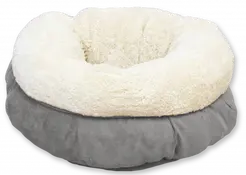 AFP lambswool donut bed grey 45x45x25 Kattenmand