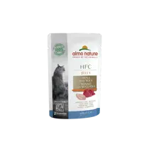 Almo nature cat hfc jelly pouch tonijn & tong 55 gram