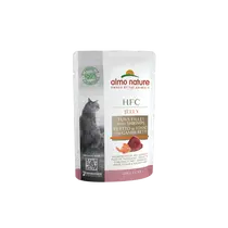 Almo nature cat hfc jelly pouch tonijnfilet & garnaal 55 gram
