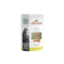 Almo nature cat hfc natural pouch kip & zalm 55 gram