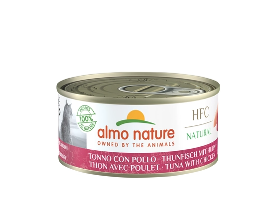 Almo nature cat hfc natural tonijn & kip 150 gram