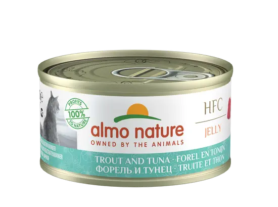 Almo nature cat jelly hfc forel & tonijn 70 gram