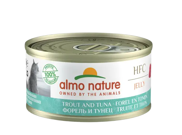 Almo nature cat jelly hfc forel & tonijn 70 gram