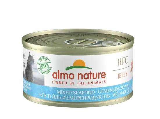 Almo nature cat jelly hfc gemengde zeevis 70 gram
