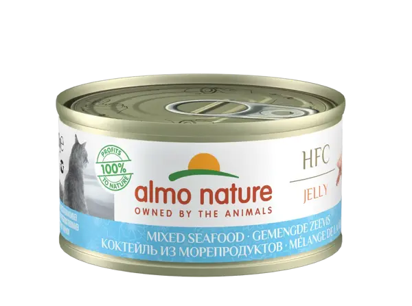 Almo nature cat jelly hfc gemengde zeevis 70 gram