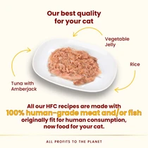 Almo nature cat jelly hfc tonijn met geelvinmakreel 24x70 gram - afbeelding 2