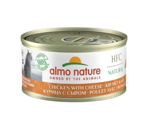 Almo nature cat natural hfc kip & kaas 70 gram