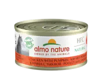 Almo nature cat natural hfc kip & pompoen 70 gram