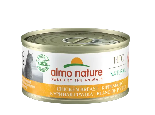 Almo nature cat natural hfc kippenborst 70 gram