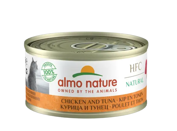 Almo nature cat natural hfc tonijn & kip 70 gram