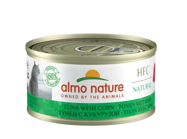 Almo nature cat natural hfc tonijn & mais 70 gram