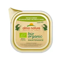 Almo nature dog biologische pate kip & groente 100 gram