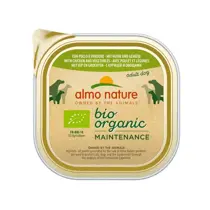 Almo nature dog biologische pate kip & groente 300 gram