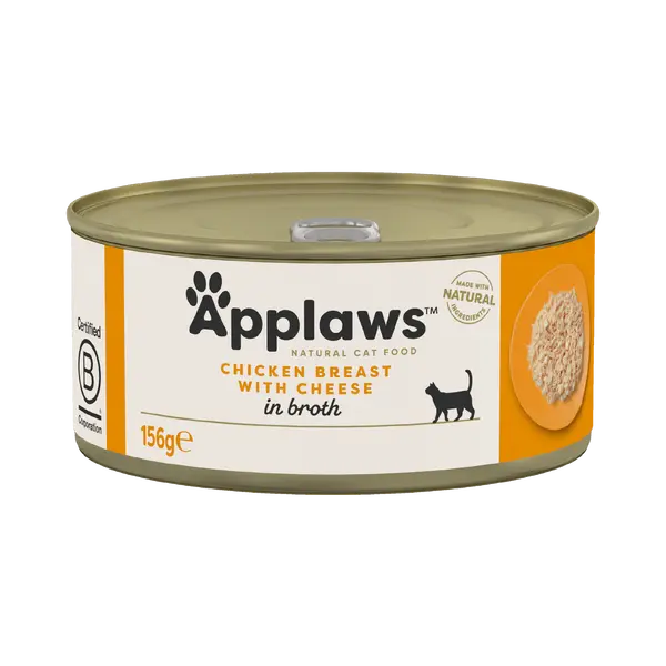 Applaws blik kippenborst & kaas kattenvoer 24x156 gram - afbeelding 1