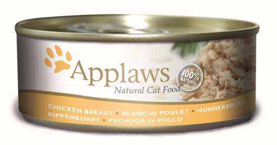 Applaws blik kippenborst kattenvoer 24x156 gram