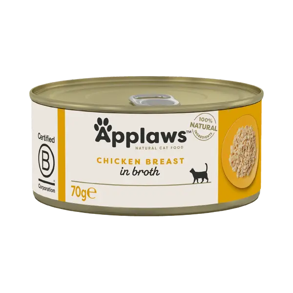 Applaws blik kippenborst kattenvoer 24X70gr. - afbeelding 1