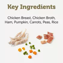 Applaws blik kippenborst met ham & groenten in broth hondenvoer 12x156 gram - afbeelding 2