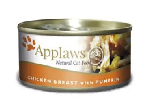 Applaws blik kippenborst & pompoen kattenvoer 70 gram