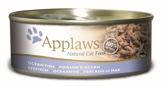Applaws blik oceaanvis kattenvoer 24x156 gram
