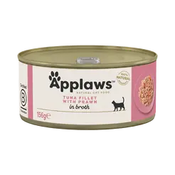 Applaws blik tonijnfilet&garnaal kattenvoer 24x156gr.