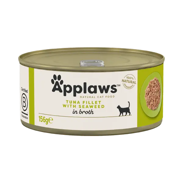 Applaws blik tonijnfilet&zeewier kattenvoer 156gr. - afbeelding 1