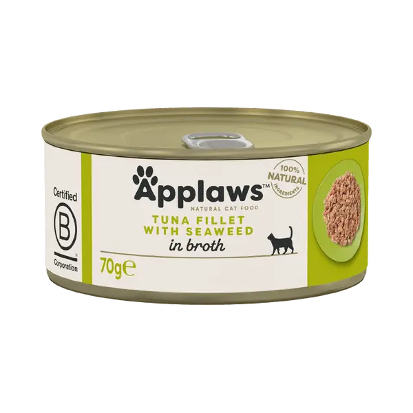 Applaws blik tonijnfilet&zeewier kattenvoer 70gr. - afbeelding 1