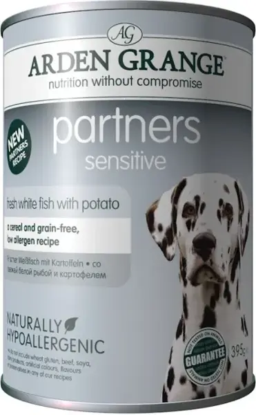 Arden grange blik sensitive fish&potato 395 gram Hondenvoer