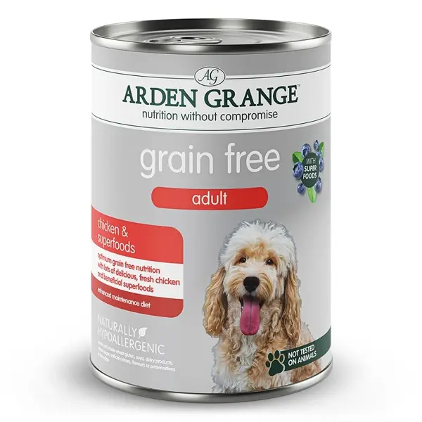 Arden grange dog blik kip graanvrij 395 gram Hondenvoer - afbeelding 1