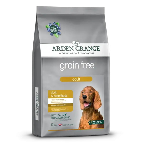 Arden grange dog grain free adult eend 12 kg Hondenvoer - afbeelding 1