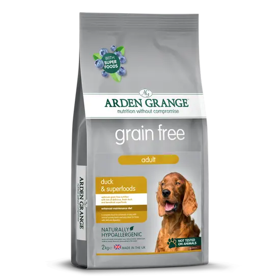 Arden grange dog grain free adult eend 2 kg Hondenvoer - afbeelding 1