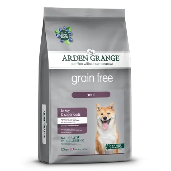 Arden grange dog grain free adult kalkoen 12 kg Hondenvoer - afbeelding 1