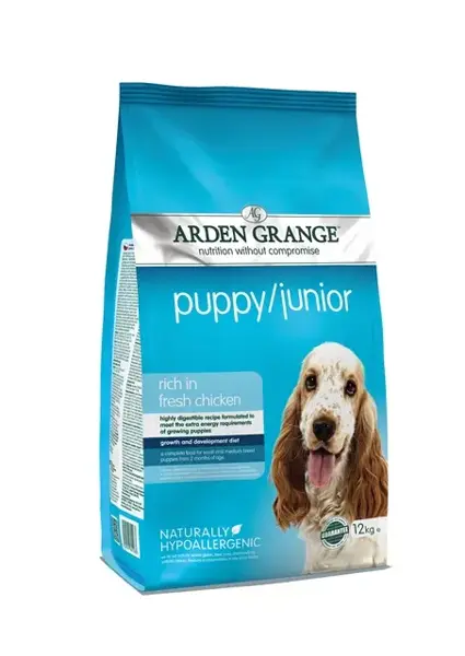 Arden grange dog puppy&junior kip 12 kg Hondenvoer