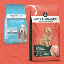 Arden grange dog puppy&junior kip 2 kg hondenvoer